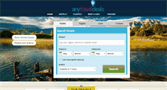 Desktop Screenshot of anytraveldeals.com